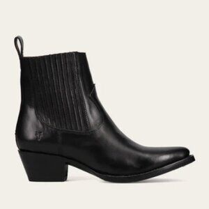 FRYE Women's Black Sacha Chelsea Booties - Size 10